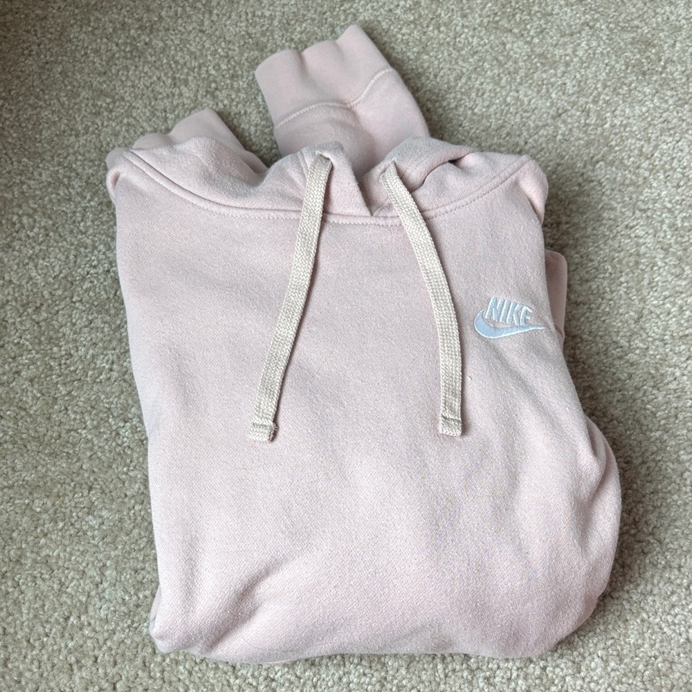 Nike Light Pink Women's Pullover Hoodie Sweatshirt